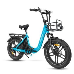 BOC05 light blue fat tire ebike