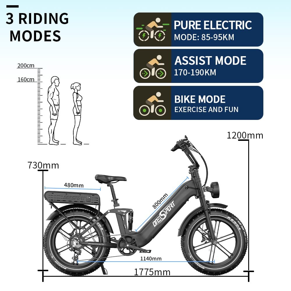 OT08 Pro Full Suspension EBike