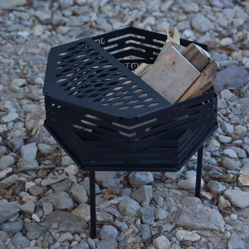 Octagonal fire pit 19 in