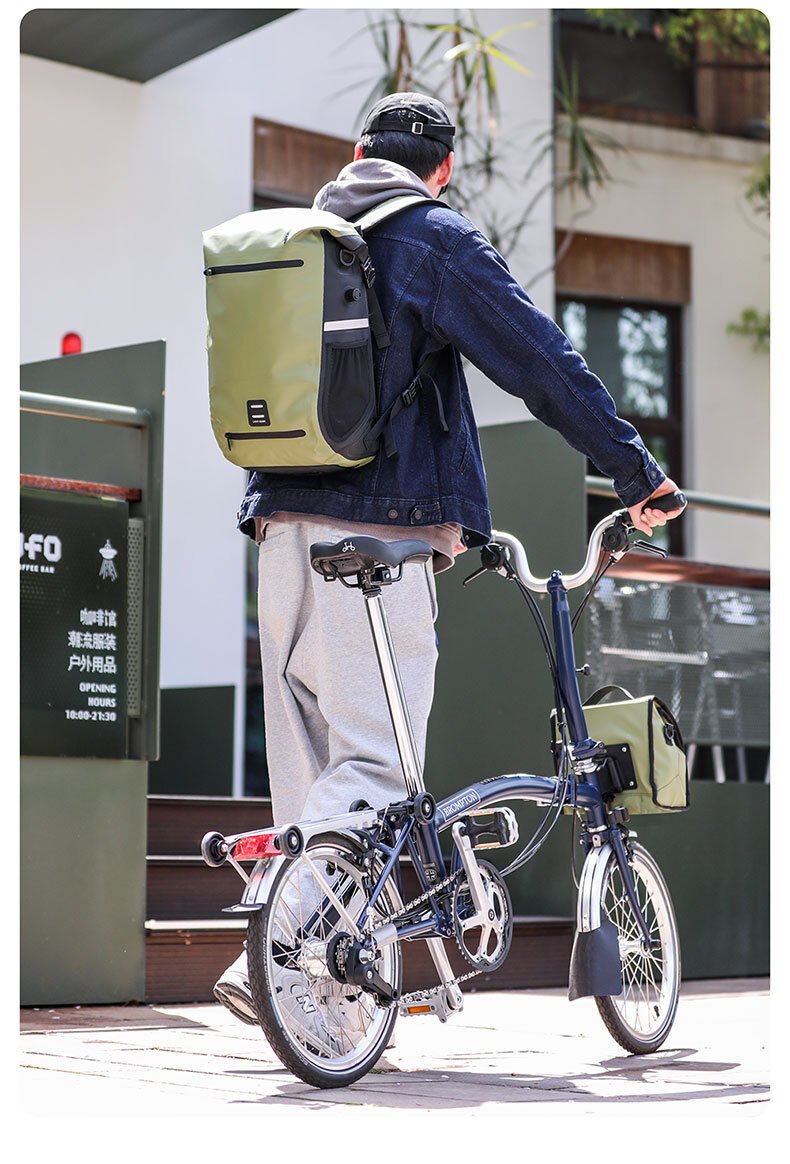 brompton front mounted pig nose bicycle folding bag