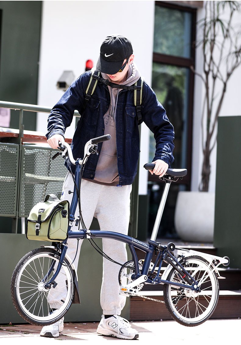 brompton front mounted pig nose bicycle folding bag