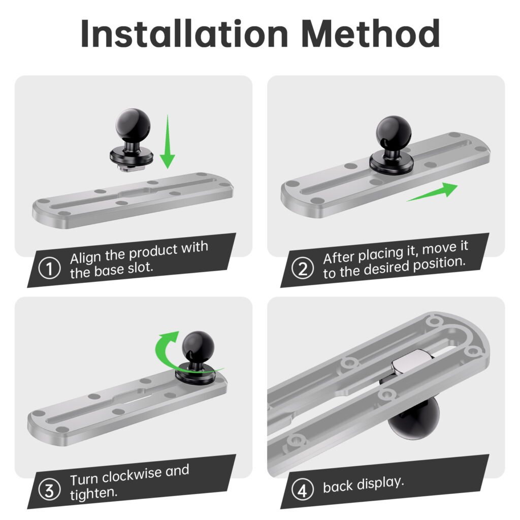 fishing kayak expansion slide rail screw fixed