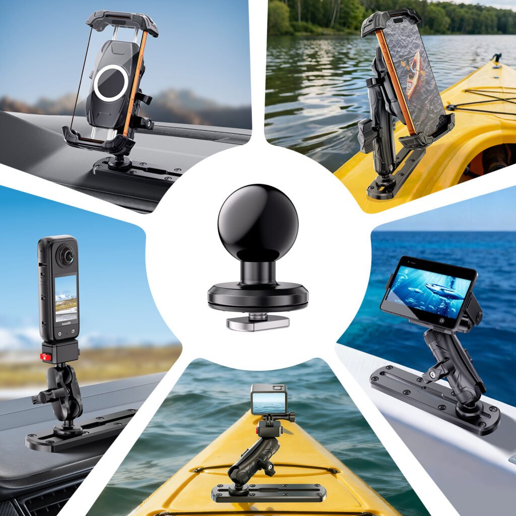fishing kayak expansion slide rail screw fixed