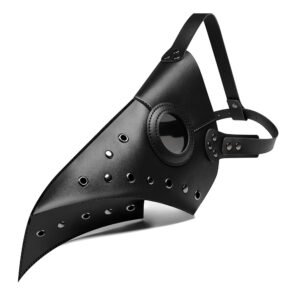 Riveted Leather Plague Doctor Beak Mask BM029