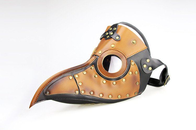 Brass Steampunk Plague Doctor Outfit Halloween Mask HFG090