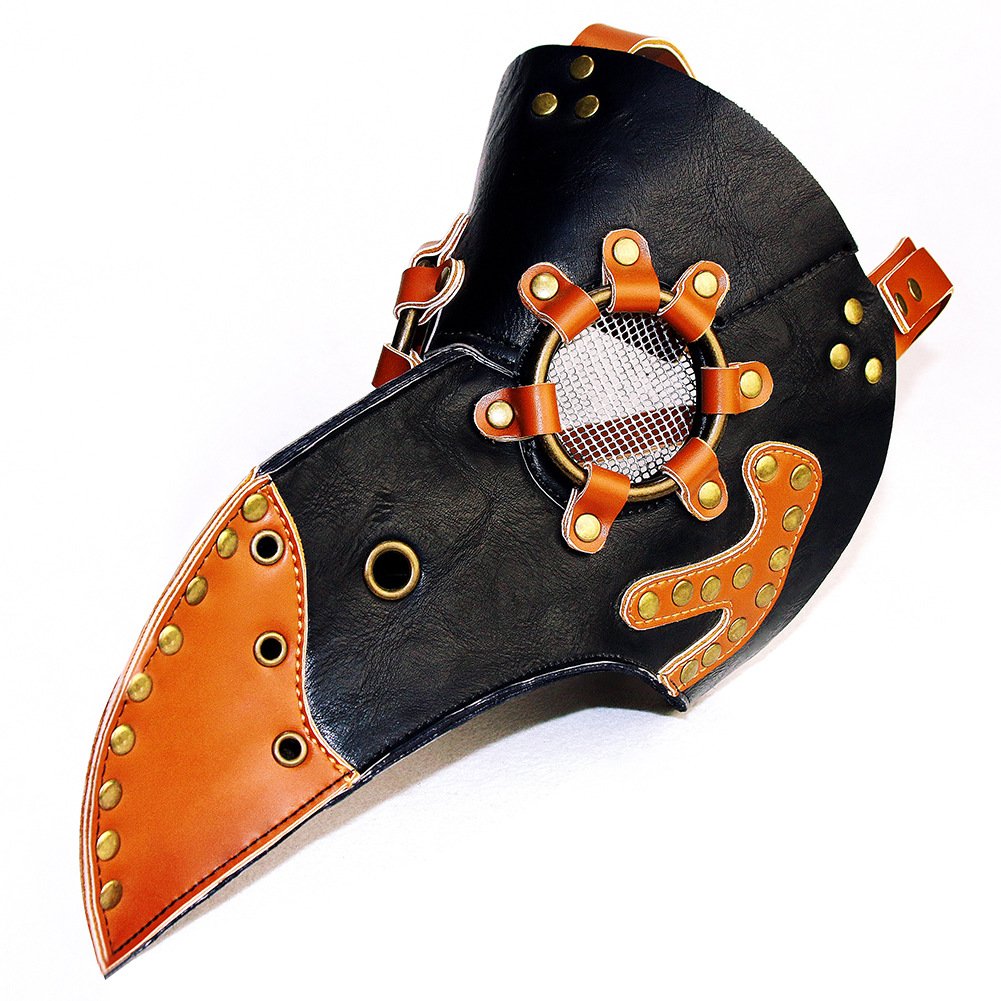 Long Beak Plague Doctor Mask with Goggles HG65007