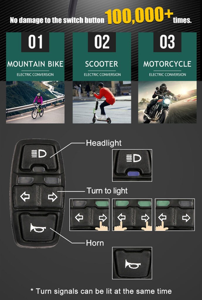 horn headlight steering switch
