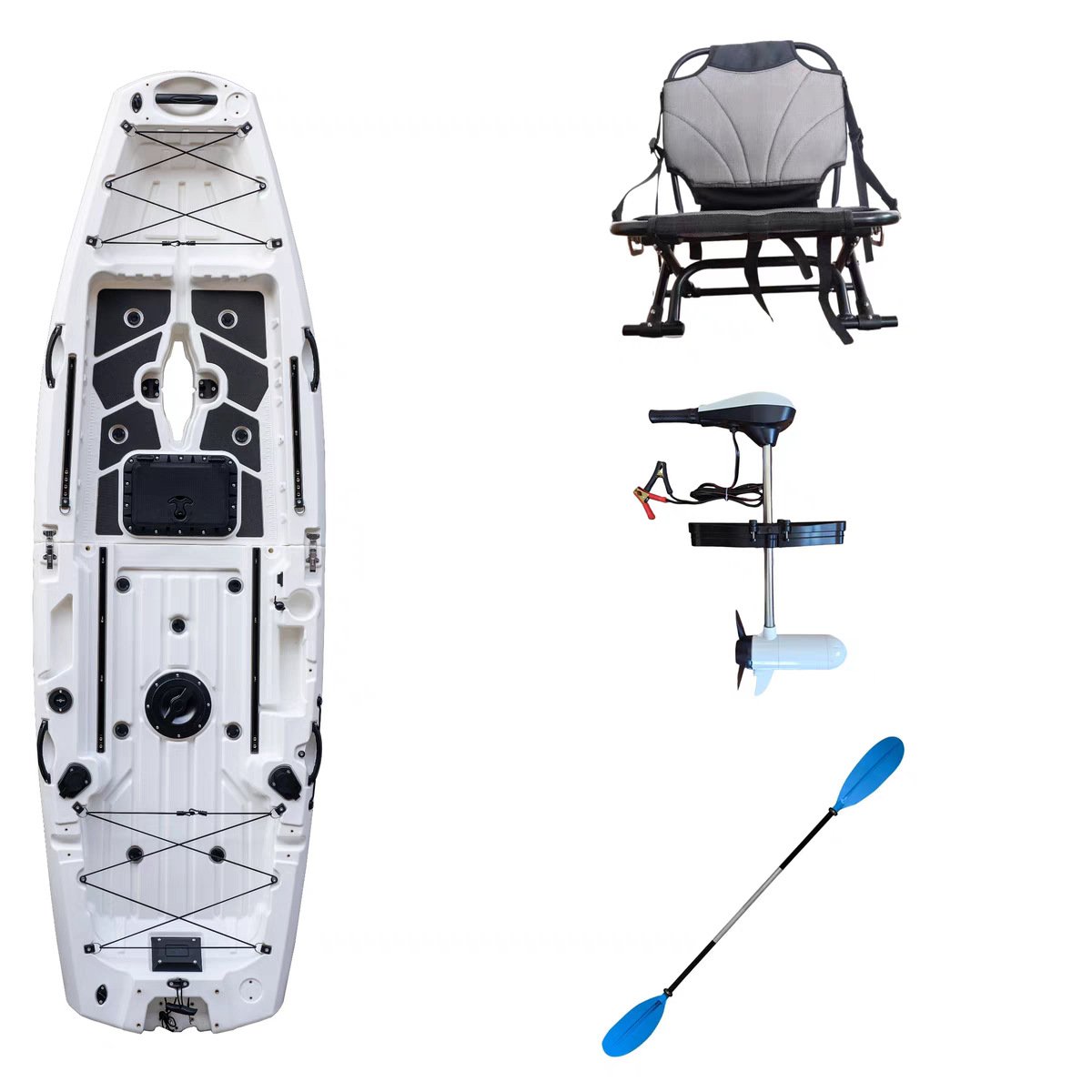 9.5FT Modular Two-Section Detachable Fishing Kayak BS280 - Image 4