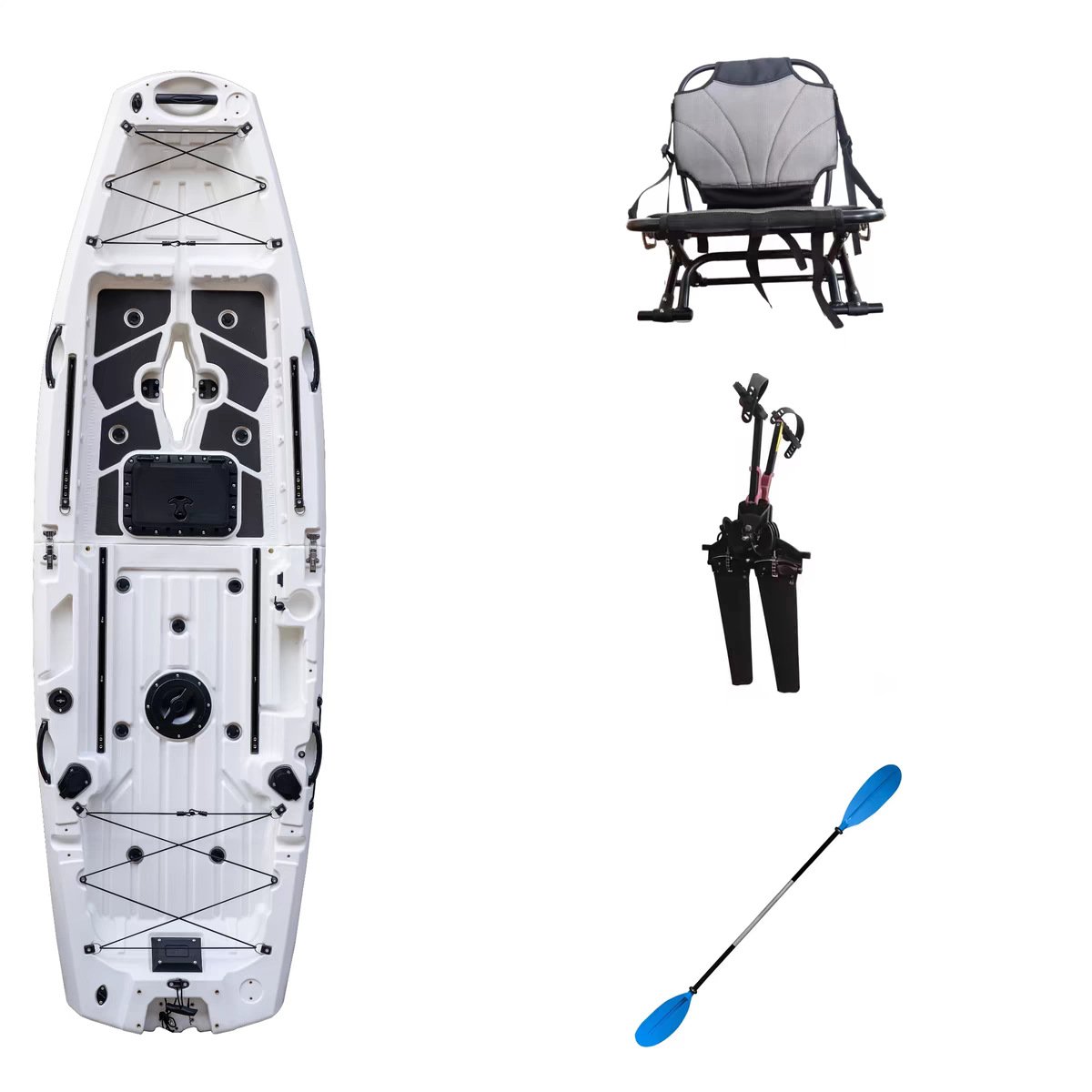 9.5FT Modular Two-Section Detachable Fishing Kayak BS280 - Image 2