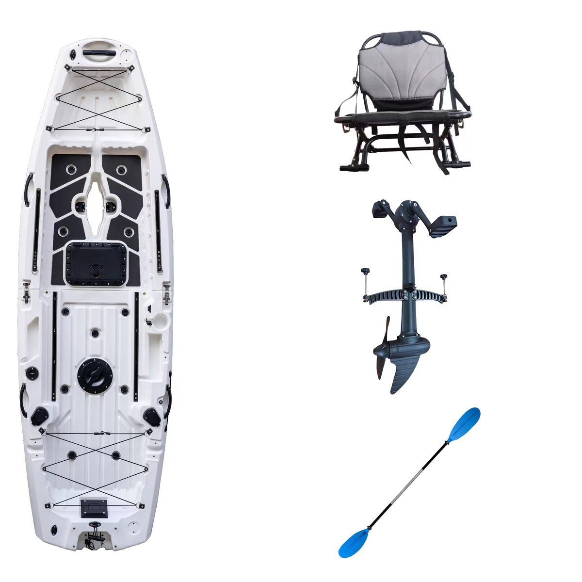 9.5FT Modular Two-Section Detachable Fishing Kayak BS280 - Image 3